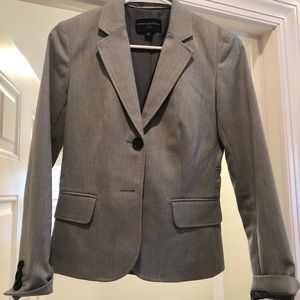 Tailored grey blazer Banana Republic